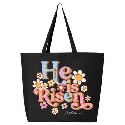 Retro Easter Groovy He Is Risen Christian 25L Jumbo Tote