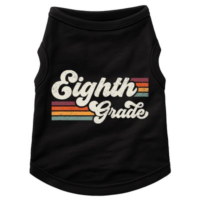 Retro Eighth Grade Teacher Back To School Doggie Tank