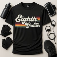 Retro Eighth Grade Teacher Back To School Cooling Performance Crew T-Shirt