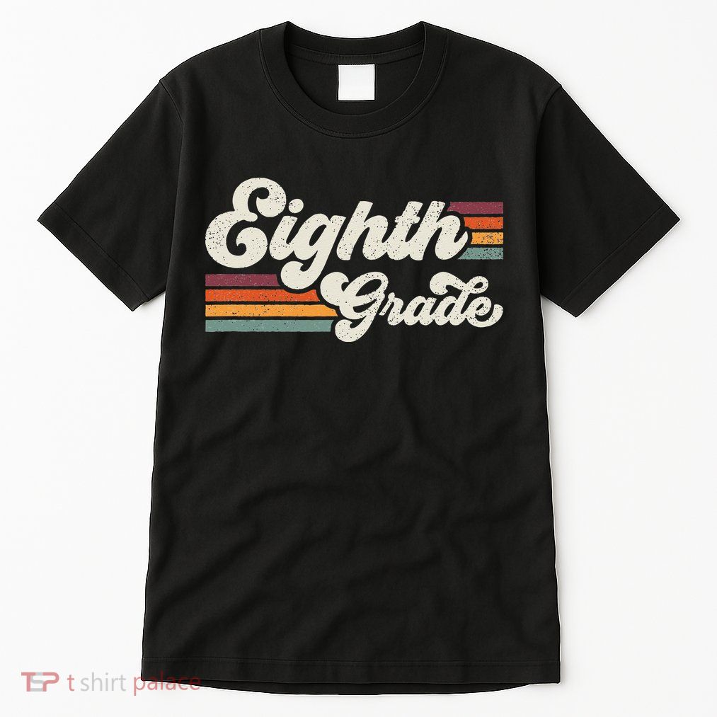 Retro Eighth Grade Teacher Back To School Tall T-Shirt