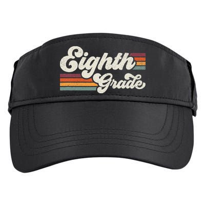 Retro Eighth Grade Teacher Back To School Adult Drive Performance Visor