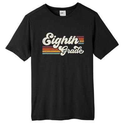 Retro Eighth Grade Teacher Back To School Tall Fusion ChromaSoft Performance T-Shirt