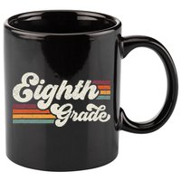 Retro Eighth Grade Teacher Back To School 11oz C Handle Ceramic Mug