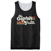 Retro Eighth Grade Teacher Back To School Mesh Reversible Basketball Jersey Tank