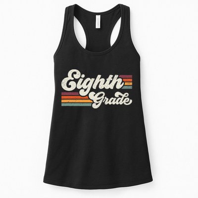 Retro Eighth Grade Teacher Back To School Womens Tank Top