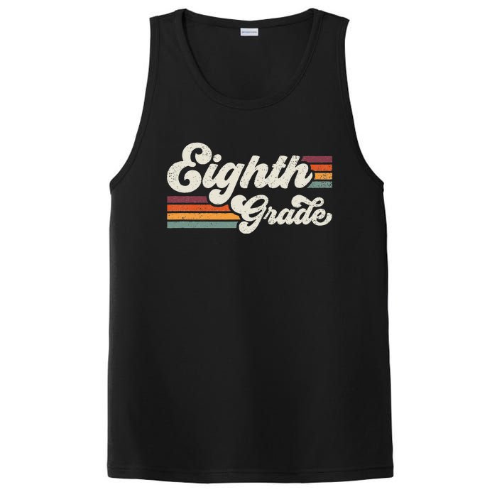 Retro Eighth Grade Teacher Back To School PosiCharge Competitor Tank