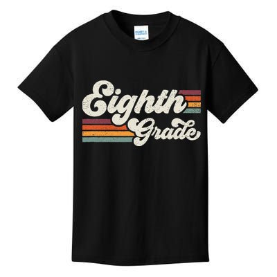 Retro Eighth Grade Teacher Back To School Kids T-Shirt