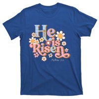 Retro Easter Groovy He Is Risen Christian Cool Gift T-Shirt