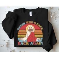 Retro Easter Guess Who Back Again Jesus Resurrection Sweatshirt