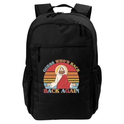 Retro Easter Guess Who Back Again Jesus Resurrection Backpack
