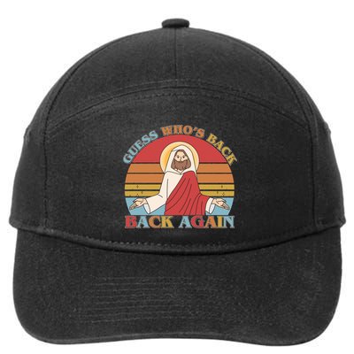 Retro Easter Guess Who Back Again Jesus Resurrection 7-Panel Snapback Hat