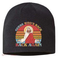 Retro Easter Guess Who Back Again Jesus Resurrection Sustainable Beanie