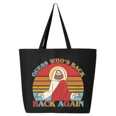 Retro Easter Guess Who Back Again Jesus Resurrection 25L Jumbo Tote