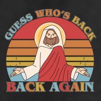 Retro Easter Guess Who Back Again Jesus Resurrection Trucker Hat