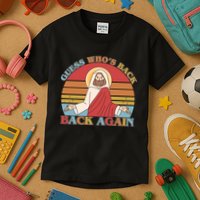 Retro Easter Guess Who Back Again Jesus Resurrection Kids T-Shirt