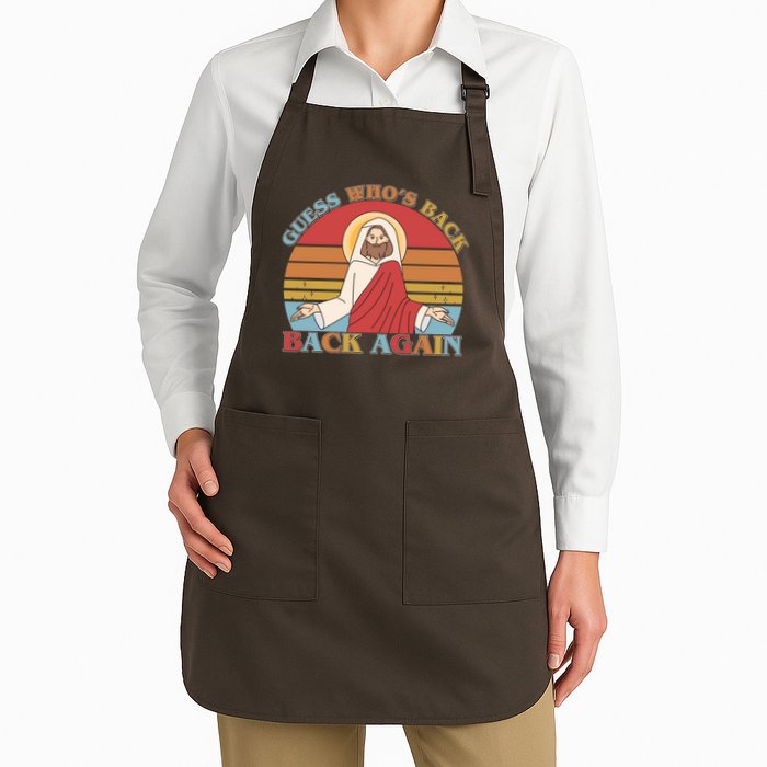 Retro Easter Guess Who Back Again Jesus Resurrection Apron
