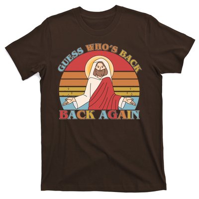 Retro Easter Guess Who Back Again Jesus Resurrection T-Shirt