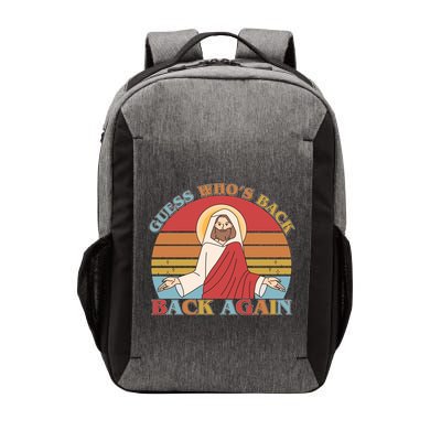 Retro Easter Guess Who Back Again Jesus Resurrection Vector Backpack