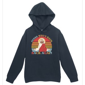 Retro Easter Guess Who Back Again Jesus Resurrection Urban Pullover Hoodie