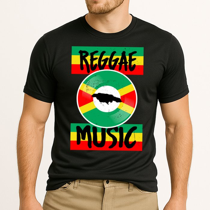 Reggae Music Jamaica Cooling Performance Crew T-Shirt
