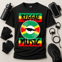 Reggae Music Jamaica Cooling Performance Crew T-Shirt