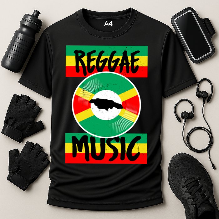 Reggae Music Jamaica Cooling Performance Crew T-Shirt