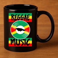 Reggae Music Jamaica 11oz C Handle Ceramic Mug