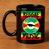 Reggae Music Jamaica 11oz C Handle Ceramic Mug