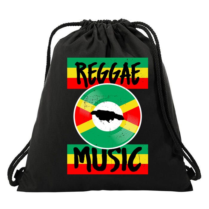 Reggae Music Jamaica Drawstring Bag