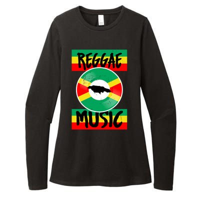 Reggae Music Jamaica Womens CVC Long Sleeve Shirt