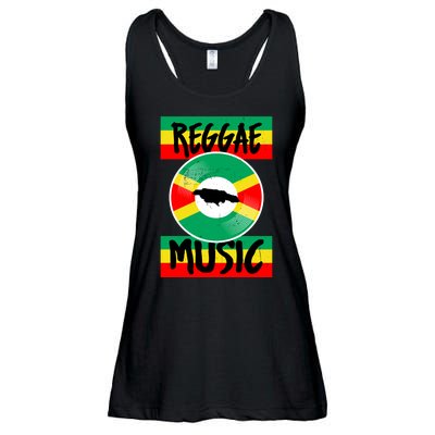 Reggae Music Jamaica Ladies Essential Flowy Tank