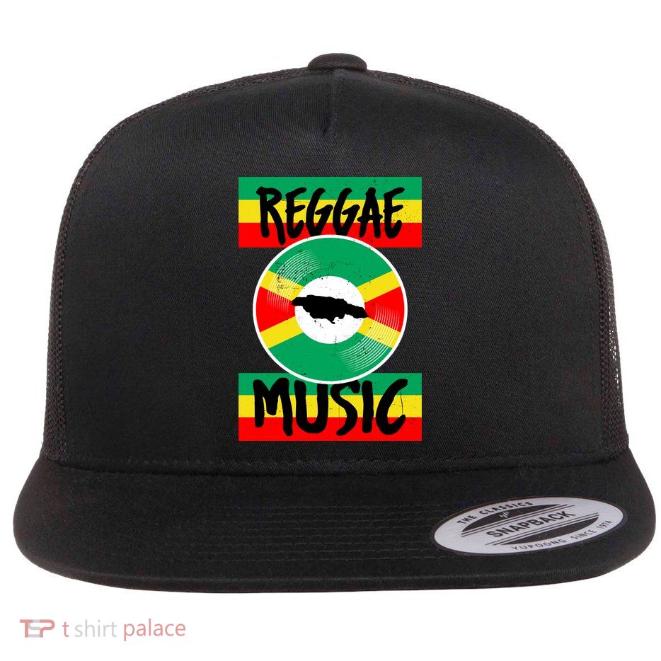 Reggae Music Jamaica Flatbill Hat