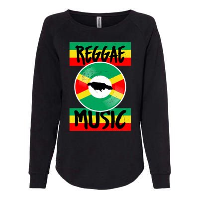 Reggae Music Jamaica Womens California Wash Sweatshirt