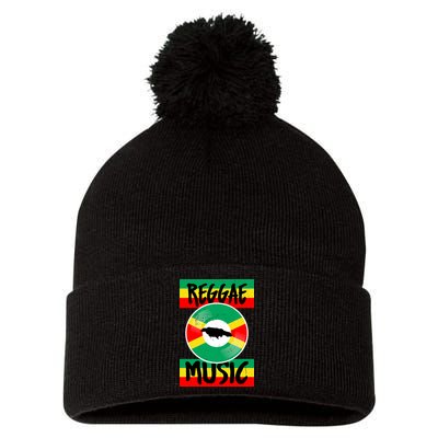 Reggae Music Jamaica Pom Pom 12in Knit Beanie