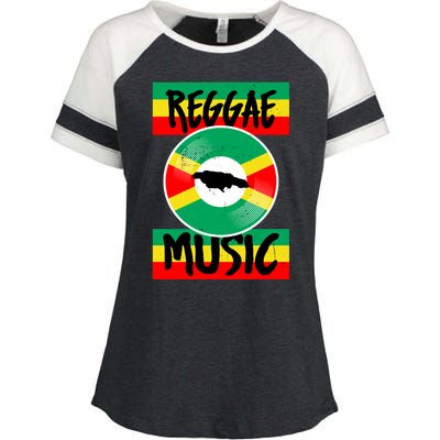 Reggae Music Jamaica Enza Ladies Jersey Colorblock Tee