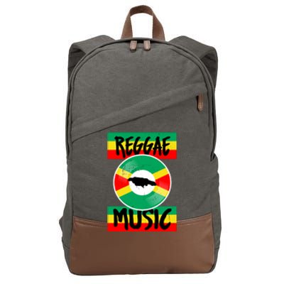 Reggae Music Jamaica Cotton Canvas Backpack