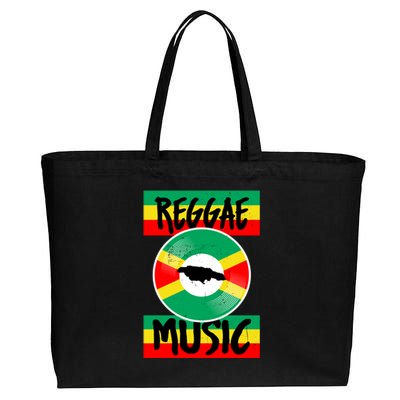 Reggae Music Jamaica Cotton Canvas Jumbo Tote