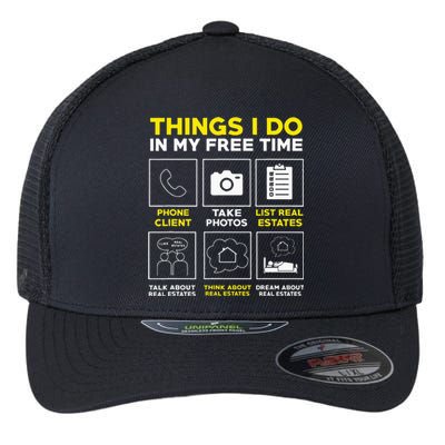 Real Estate Humor Agent Realtor Flexfit Unipanel Trucker Cap