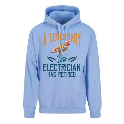 Retired Electrician Humor Electrician Retirement Gift Unisex Surf Hoodie