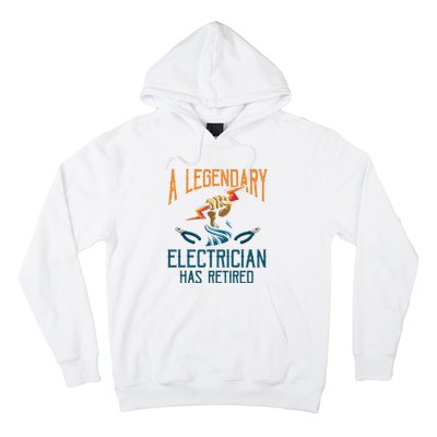 Retired Electrician Humor Electrician Retirement Gift Hoodie