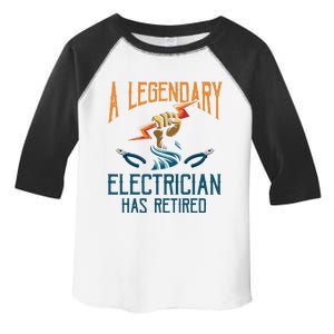 Retired Electrician Humor Electrician Retirement Gift Toddler Fine Jersey T-Shirt