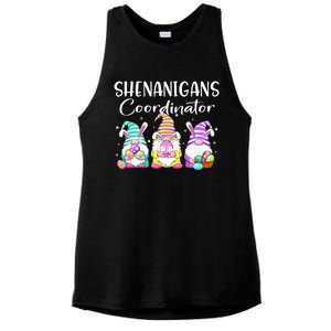 Rabbit Eggs Hunting Shenanigans Bunny Gnome Ladies PosiCharge Tri-Blend Wicking Tank