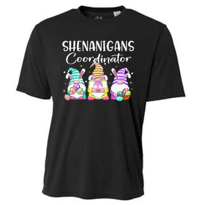 Rabbit Eggs Hunting Shenanigans Bunny Gnome Cooling Performance Crew T-Shirt