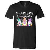 Rabbit Eggs Hunting Shenanigans Bunny Gnome V-Neck T-Shirt