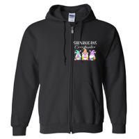 Rabbit Eggs Hunting Shenanigans Bunny Gnome Full Zip Hoodie