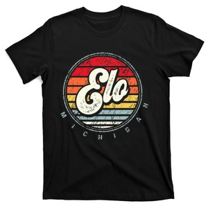 Retro Elo Home State Cool 70s Style Sunset T-Shirt