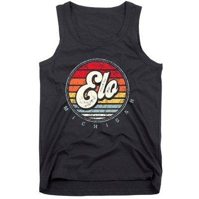 Retro Elo Home State Cool 70s Style Sunset Tank Top