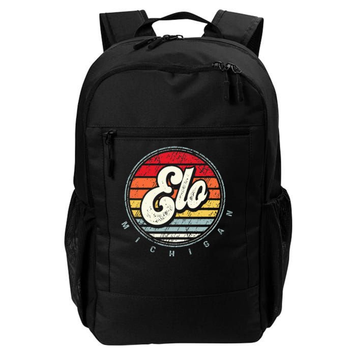 Retro Elo Home State Cool 70s Style Sunset Daily Commute Backpack