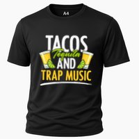 Rap Edm Hiphop Rapper Tacos Tequila And Trap Music Cooling Performance Crew T-Shirt