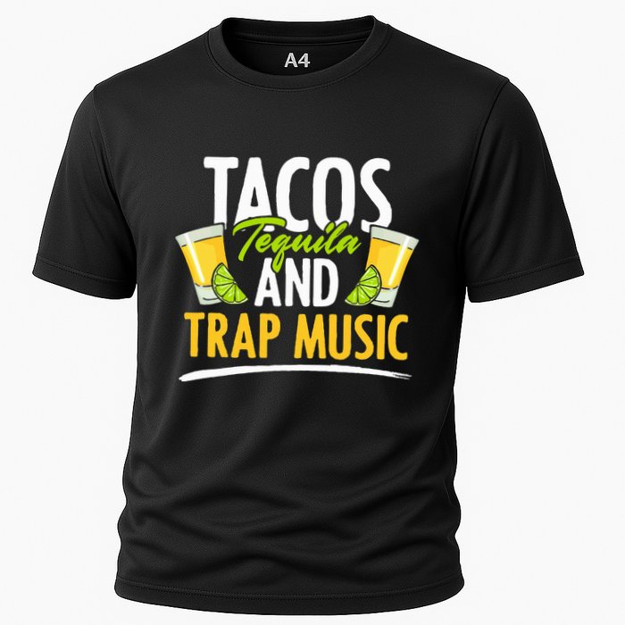 Rap Edm Hiphop Rapper Tacos Tequila And Trap Music Cooling Performance Crew T-Shirt